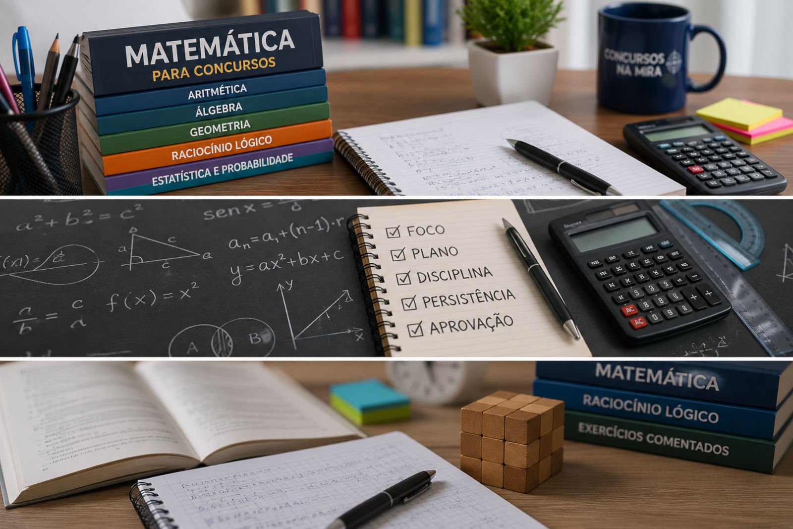 Matemática para Concursos Públicos: o que estudar, como aprender e como praticar