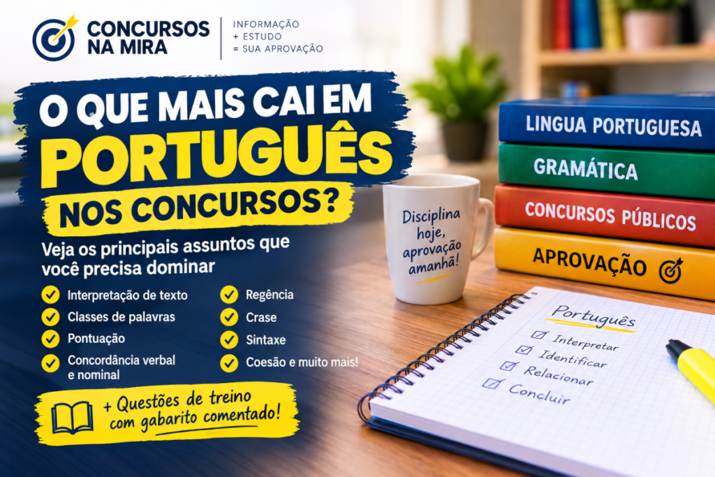O que mais cai em Português nos concursos